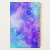 Paarse en Blauwe Galaxy Space Abstract Planner (Achterkant)