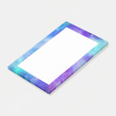 Paarse en Blauwe Galaxy Space Abstract Post-it® Notes (Schuin)