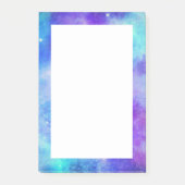 Paarse en Blauwe Galaxy Space Abstract Post-it® Notes (Voorkant)