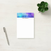Paarse en Blauwe Galaxy Space Abstract Post-it® Notes (Kantoor)