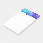 Paarse en Blauwe Galaxy Space Abstract Post-it® Notes (Schuin)
