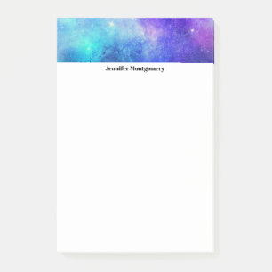 Paarse en Blauwe Galaxy Space Abstract Post-it® Notes
