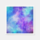 Paarse en Blauwe Galaxy Space Abstract Servet (Voorkant)