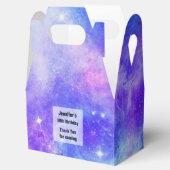 Paarse en Blauwe Galaxy Space Abstract Verjaardag Bedankdoosjes (Geopend)