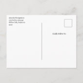 Paarse en Blauwe Galaxy Space Abstract Verjaardag Uitnodiging Briefkaart (Achterkant)