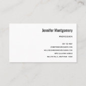 Paarse en Blauwe Galaxy Space Abstract Visitekaartje (Achterkant)