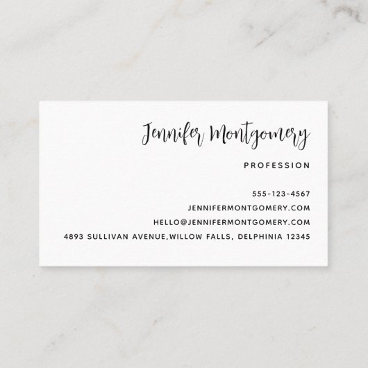 Paarse en Blauwe Galaxy Space Abstract Visitekaartje (Achterkant)