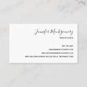 Paarse en Blauwe Galaxy Space Abstract Visitekaartje (Achterkant)