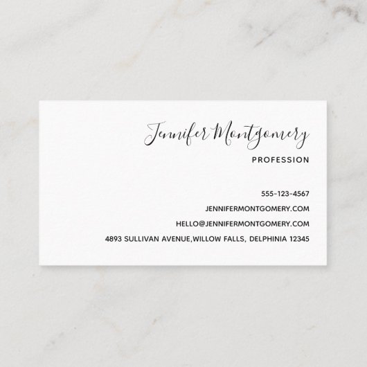 Paarse en Blauwe Galaxy Space Abstract Visitekaartje (Achterkant)