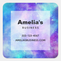 Paarse en Blauwe Galaxy Space Abstracte Zaken