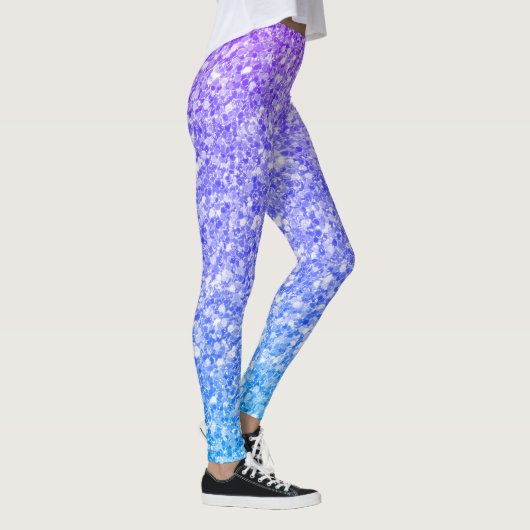 Paarse en blauwe glitter leggings (Rechts)