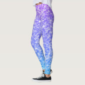 Paarse en blauwe glitter leggings (Links)