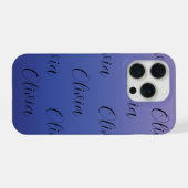 Paarse en Blauwe Gradiënt iPhone Hoesje (Achterkant horizontaal)