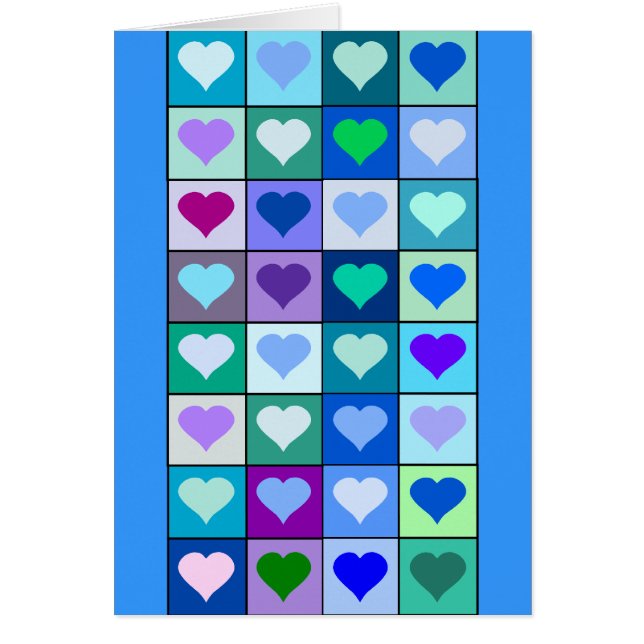 Paarse en blauwe hartspleinen (Voorkant)