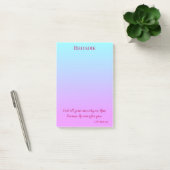 Paarse en Blauwe  Inspirerend Vrede Post-it® Notes (Kantoor)