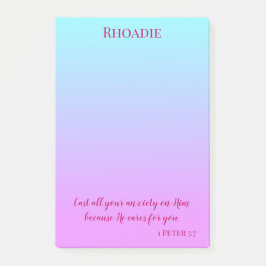 Paarse en Blauwe  Inspirerend Vrede Post-it® Notes