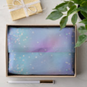 Paarse en Blauwe Iridescente Holo Verfspetters Tissuepapier (Geschenk)