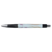 Paarse en blauwe iris Waterverf bruiloft Pen (Voorkant)