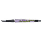 Paarse en blauwe iris Waterverf bruiloft Pen (Voorkant)