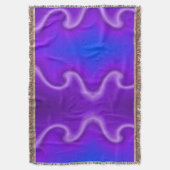 Paarse en blauwe kleurenaanvaring deken (Voorkant Verticaal)