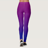 Paarse en blauwe Leggings (Achterkant)