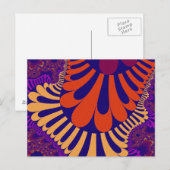Paarse en blauwe leng briefkaart (Voorkant / Achterkant)