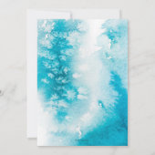 Paarse en blauwe lente bloemenbruiloft uitnodiging (Achterkant)