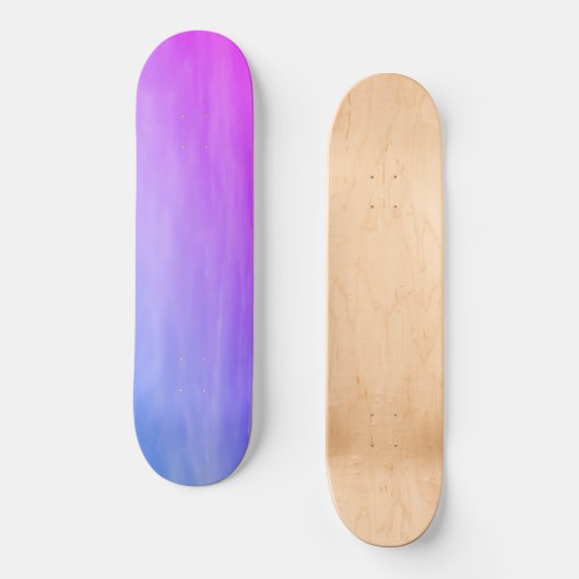 Paarse en blauwe lucht persoonlijk skateboard (Voorkant)