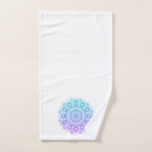 Paarse en blauwe mandala bad handdoek (Handdoek)