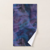 paarse en blauwe Marmer abstract Bad Handdoek (Handdoek)