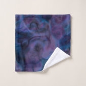 paarse en blauwe Marmer abstract Bad Handdoek (Wasdoekje)