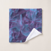 paarse en blauwe Marmer abstract Bad Handdoek (Wasdoekje)