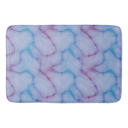 paarse en blauwe Marmer abstract Badmat (Voorkant)
