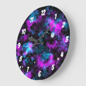 Paarse en blauwe melkkosmie grote klok (Hoek)