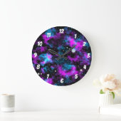 Paarse en blauwe melkkosmie grote klok (Huis)