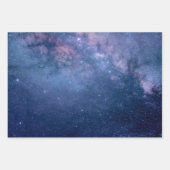 Paarse en blauwe melkweg inpakpapier vel (Voorkant 2)