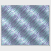 Paarse en blauwe metallic effect 2 cadeaupapier (Vlak)