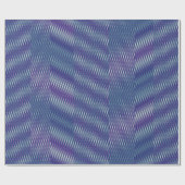 Paarse en blauwe moiré Stripes Moderne Abstracte k Cadeaupapier (Vlak)