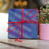 Paarse en blauwe moiré Stripes Moderne Abstracte k Cadeaupapier