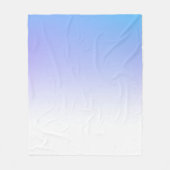 Paarse en blauwe ombre-design fleece deken (Voorkant)