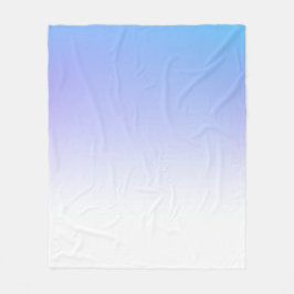 Paarse en blauwe ombre-design fleece deken