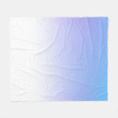 Paarse en blauwe ombre-design fleece deken (Voorkant (Horizontaal))