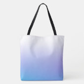 Paarse en blauwe ombre-design tote bag (Achterkant)
