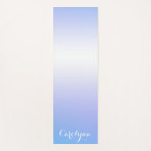 Paarse en blauwe ombre-design yogamat (Voorkant)