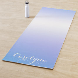Paarse en blauwe ombre-design yogamat
