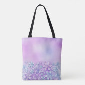 PAARSE EN BLAUWE OMBRE-PLEISTERS TOTE BAG (Achterkant)