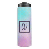  paarse en blauwe ombre thermosbeker (Voorkant)