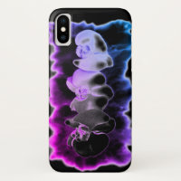 Paarse en blauwe orchideeën