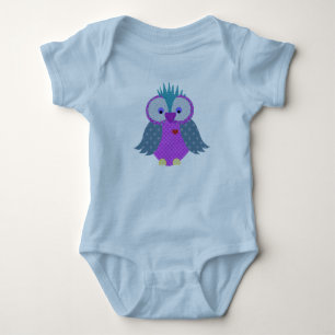 Paarse en blauwe paisleydruif romper