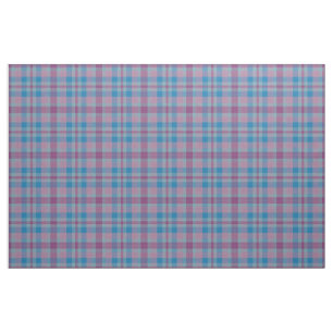 Paarse en blauwe plaid patroonstof stof